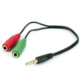 Cabo Adaptador de Audio P3 macho para 2x P2 femea Mbtech