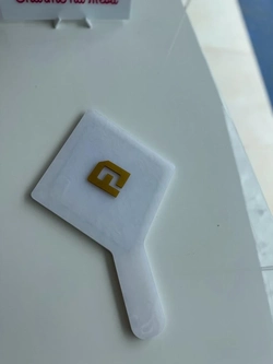 Espelho Madrepérola Branco  - Logo alto relevo inicial ou desenho