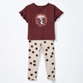 Conjunto Camiseta Manga Curta e Legging Estampada In The Wild Hering - Feminino