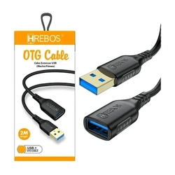 Extensor USB 3.0 Rápido Macho e Femea 1m - Hrebos