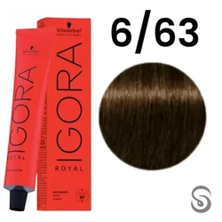 Schwarzkopf Igora Royal Coloração 6/63 Louro Escuro Chocolate Mate 60ml
