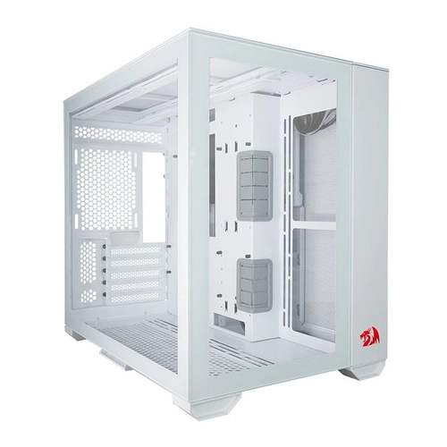 Gabinete Lian Li 011 Dynamic Branco Redragon Edition O11DMINI-RD-W