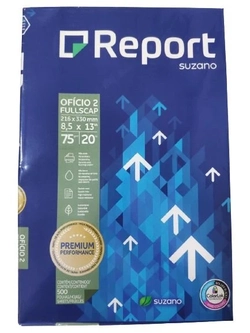 PAPEL SULFITE OFICIO2 75GR 216MMX330MM 500F REPORT
