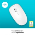 Mouse Sem Fio Rapoo Bluetooth Branco - Ra012