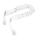 Cabo Telefone Pino Americano 1,8 Metros Espiral Branco