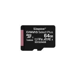 Cartão De Memória Kingston Canvas Select Plus MicroSD 64GB Com Adaptador - SDCS2/64GB