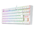 Teclado Mecanico Redragon Kumara Pro Lunar White RGB Switch Azul - K552W-RGB-PRO PT-BLUE