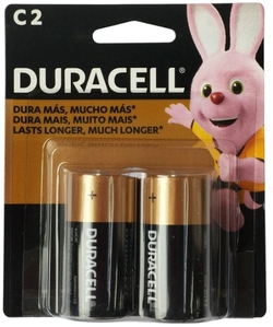 Pilha C média Duracell c/2 unid. Alcalina