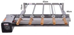 Kit Giratório Para Pre Moldado Inox Lobo 5 Espetos Gsa 5/63 inox 40