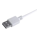 Cabo USB-A 2.0 x Lightning Iphone Com Certificado MFI Pcyes 50cm Branco - PUALB-05