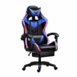 Cadeira Gamer Azul Com Acabmento Em Rgb, Suporta Até 150kg, Ref. Delta-cg131