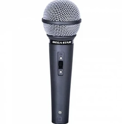 Microfone Megastar DEH 355 com Fio - Cinza