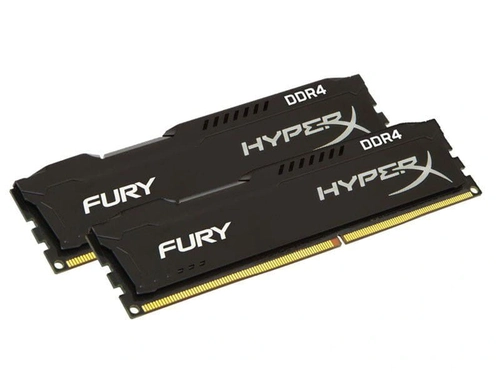 Memória RAM HyperX Fury, 8GB, 2400MHz, DDR4, CL15, Preto - HX424C15FB3/8