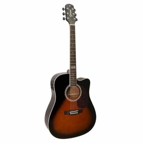 Violão Giannini Gf1d Ceq Eletroacústico Aço 3 Tone Sunburst