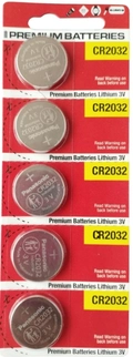 CR2032 Panasonic - 3V Lithium cartela c/5un.