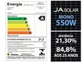 Painel Solar Fotovoltaico Painel Jam72s30-550/mr 550w Deep Blue 144 Cel Mono Half Cell 21,3% Eficiencia