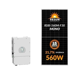 Gerador Solar Hibrido Deye 9,52 Kwp Mon. 220v Fibromadeira (8k/560w)