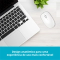 Mouse Sem Fio Rapoo Bluetooth Branco - Ra012