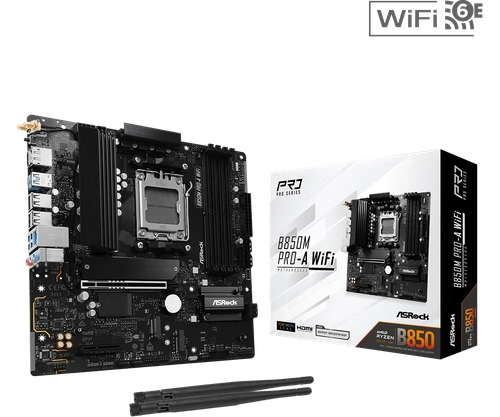 Placa Mae MSI Pro B850M-P Wifi, DDR5, Socket AMD AM5, M-ATX, Chipset AMD B850, PRO-B850M-P-WIFI