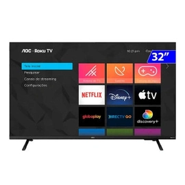 Tv 32p Aoc Led Smart Roku Wifi Hd Hdmi - 32s5045