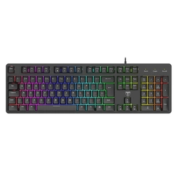 Teclado Gamer T-Dagger Echo RGB Preto - T-TGK109