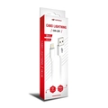 Cabo Usb Lightning C3tech 2A 2 Metros Branco - Cb-l20wh