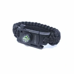 Pulseira Paracord GAC Tático com Bússola e Iniciador de Fogo NTK (Nautika)