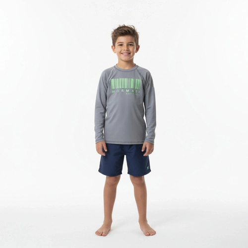 Blusa De Proteção Mormaii Manga Longa Slim Fit Proteção UV50+ - Cinza