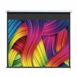 Tela De Projeção Elétrica Tes Tem 106ha Com Controle Remoto 2.34x1.32 106p 4:3 110v