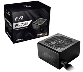 Fonte Asrock Pro 750w 80 Plus Bronze Atx 3.1 - Pro-750b