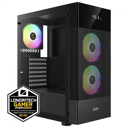 Computador Londritech AMD Ryzen 5 5600T, B450M, Memória 16GB, SSD 500GB, Vídeo RTX 5050, Fonte 700W 80 Plus