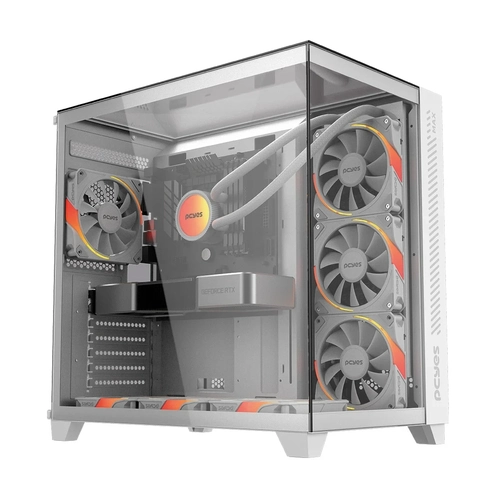 Gabinete Gamer Pcyes Forcefield Max White Ghost  - GFFMAXWG