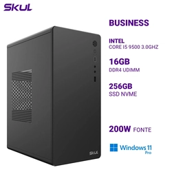 Computador B500 Core I5 9500 3.0ghz Memória 16gb Ddr4 Ssd 256gb Nvme Fonte 200w Windows 11 Pro