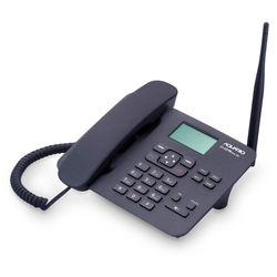 Telefone Celular Rural Fixo de Mesa Quadriband 850/900/1800/1900 Mhz  Dual Chip Ca-42s