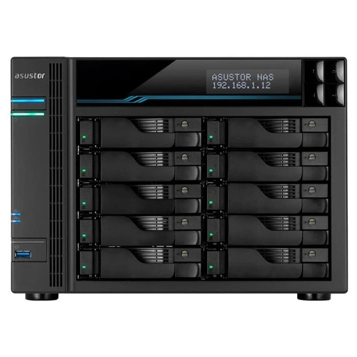 Storage NAS Asustor AS7110T- 10 Baias (Lockerstor 10 Pro Intel Xeon E-2224 8GB DDR4 Sem Disco)