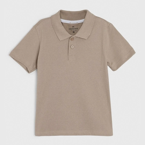 Camisa Polo Cáqui Hering - Masculina
