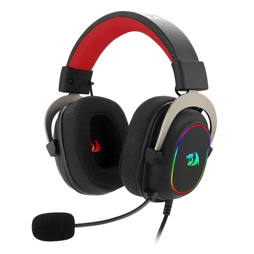 Headset Gamer Redragon Zeus X RGB Surround 7.1Preto com Vermelho - H510RGB-PRETO