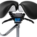 Cadeira Mocho Ergonômico Exclusiva 360° Graus Com Apoio e Suporte Preta