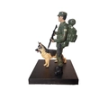 Boneco Soldado Exército Brasileiro Cachorro (Cães de Guerra)