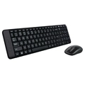 Combo Teclado e Mouse Wireless Logitech Mk220 Usb Preto Sem Fio