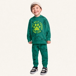 Conjunto Moletom My Best Friend Estampado Fakini - Masculino