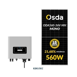 Gerador Edeltec Solar Deye 10,08 Kwp Mon. 220v Metalico (8k/560w)