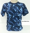 Camiseta Camuflada Azul
