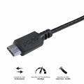 Cabo Usb a 2.0  para Usb Tipo c para Celular Smartphone 50cm Preto - Puacp-05