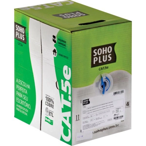 Cabo Lan Cat5e U/utp 24awg Cmx 305m Az 23200099