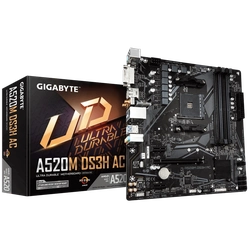 Placa Mãe AM4 Gigabyte A520M DS3H AC Wifi DDR4