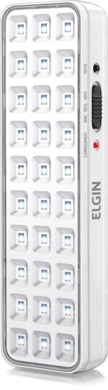 Luminária de Emergência Elgin 30 Leds Bateria de Lítio 2w - 48LEM30l0000