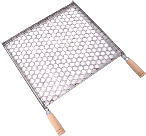 Grelha Lobo Tela Moeda Inox 50X40