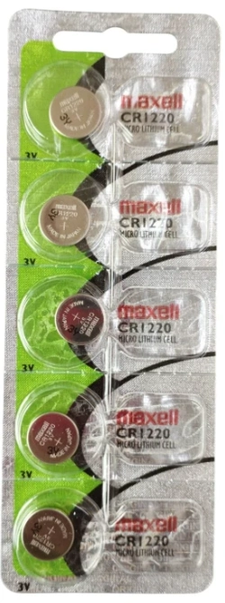 CR1220 Maxell - 3V Lithium cartela c/5un.