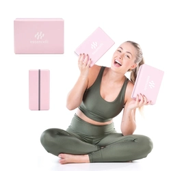 Bloco Tijolo de Pilates Yoga Exercícios Alongamento Fitness 2UN